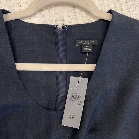 Ann Taylor dress 4p dark blue - Picture 4 of 6
